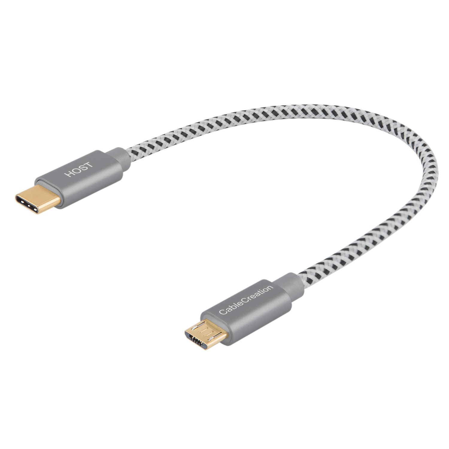 Floridivy Espace Court Micro USB Câble V8 téléphone Portable Charging Cordon de données pour Android 